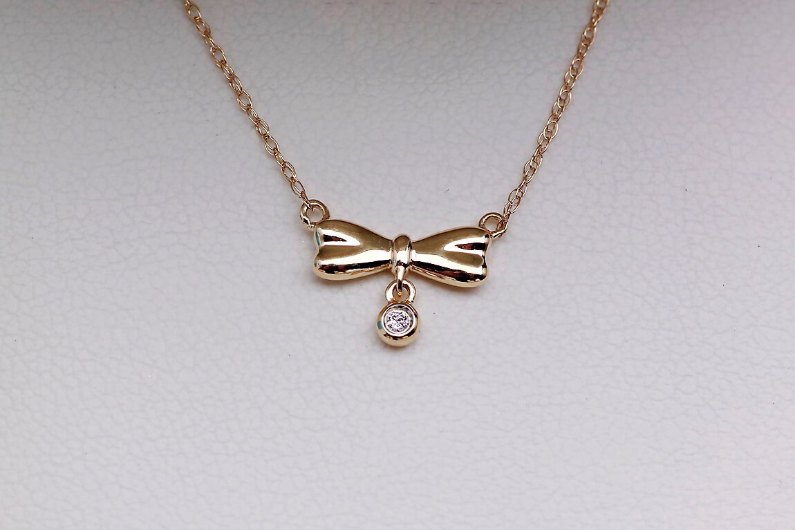 Złoty naszyjnik NZD4760 - Diament